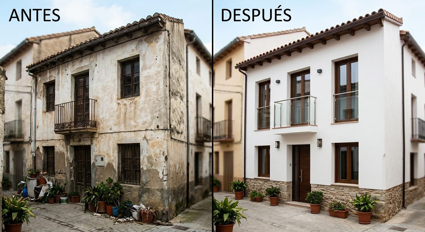 Ejemplo de rehabilitación de casa antigua